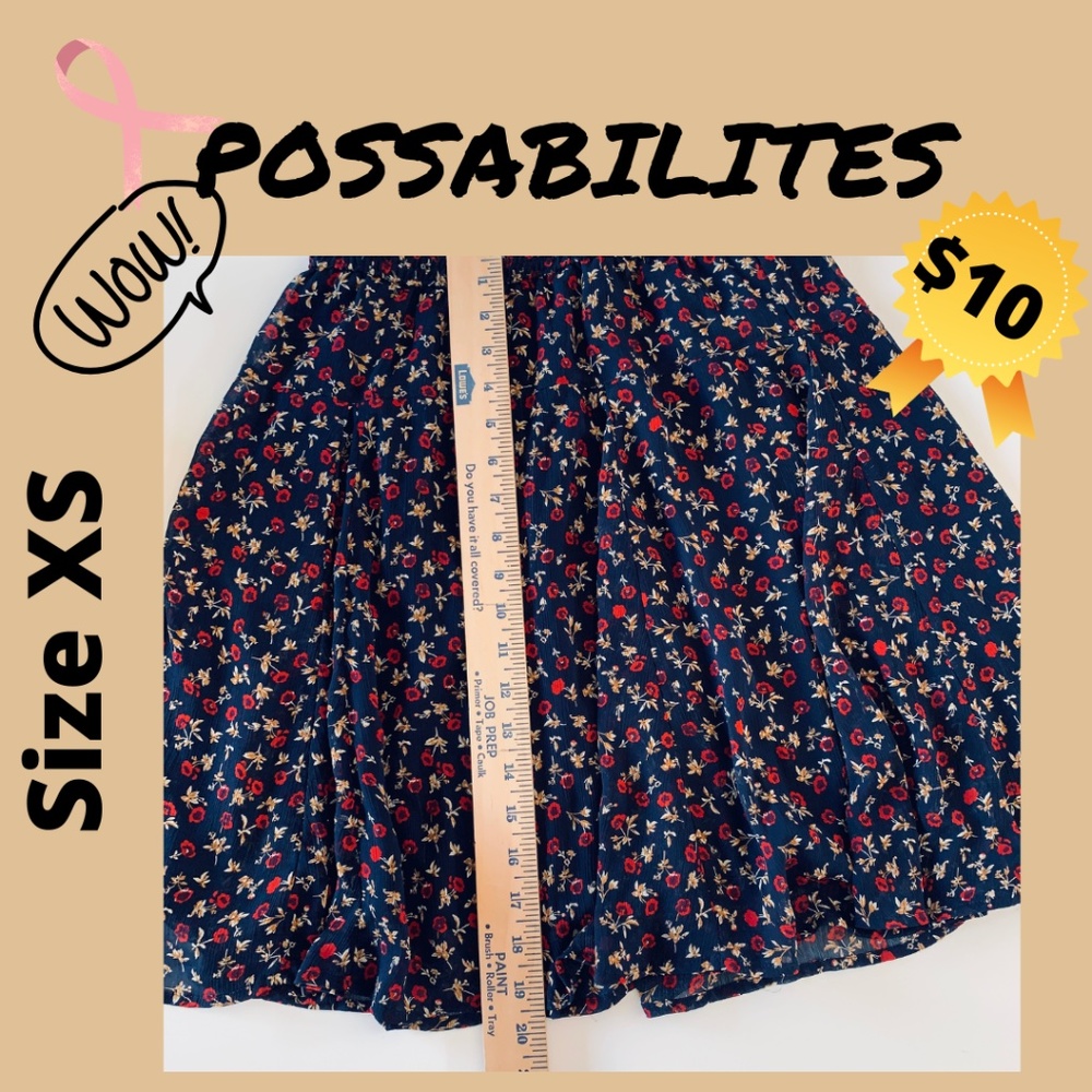 OLD NAVY Printed Multi Colored Mini Skirt XS